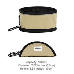 Portable Folding Waterproof Pet Bowl - Dual Use for Food and Water, gallery 4