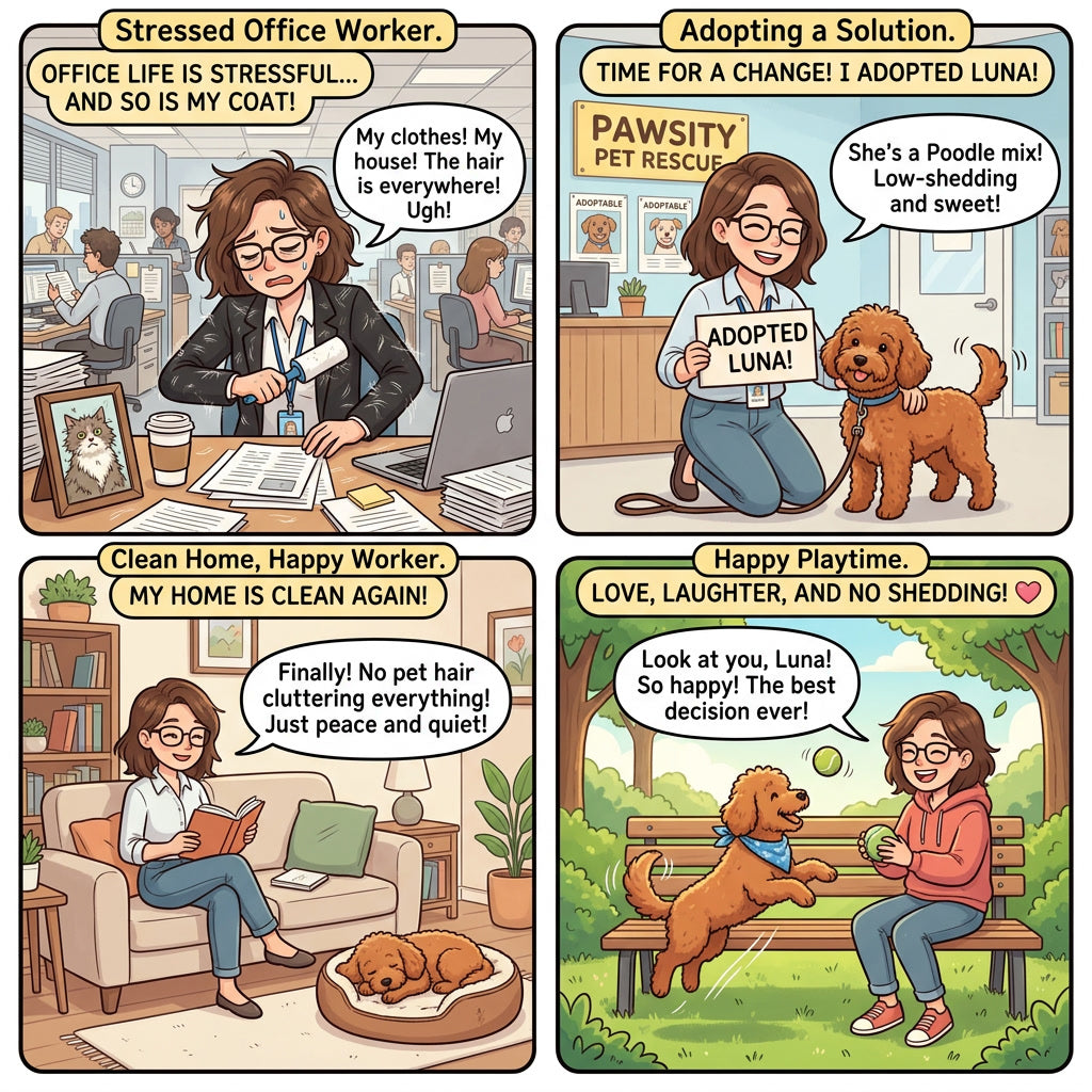 Your Guide to 8 Non-Shedding Dog Breeds Perfect for Busy Office Workers