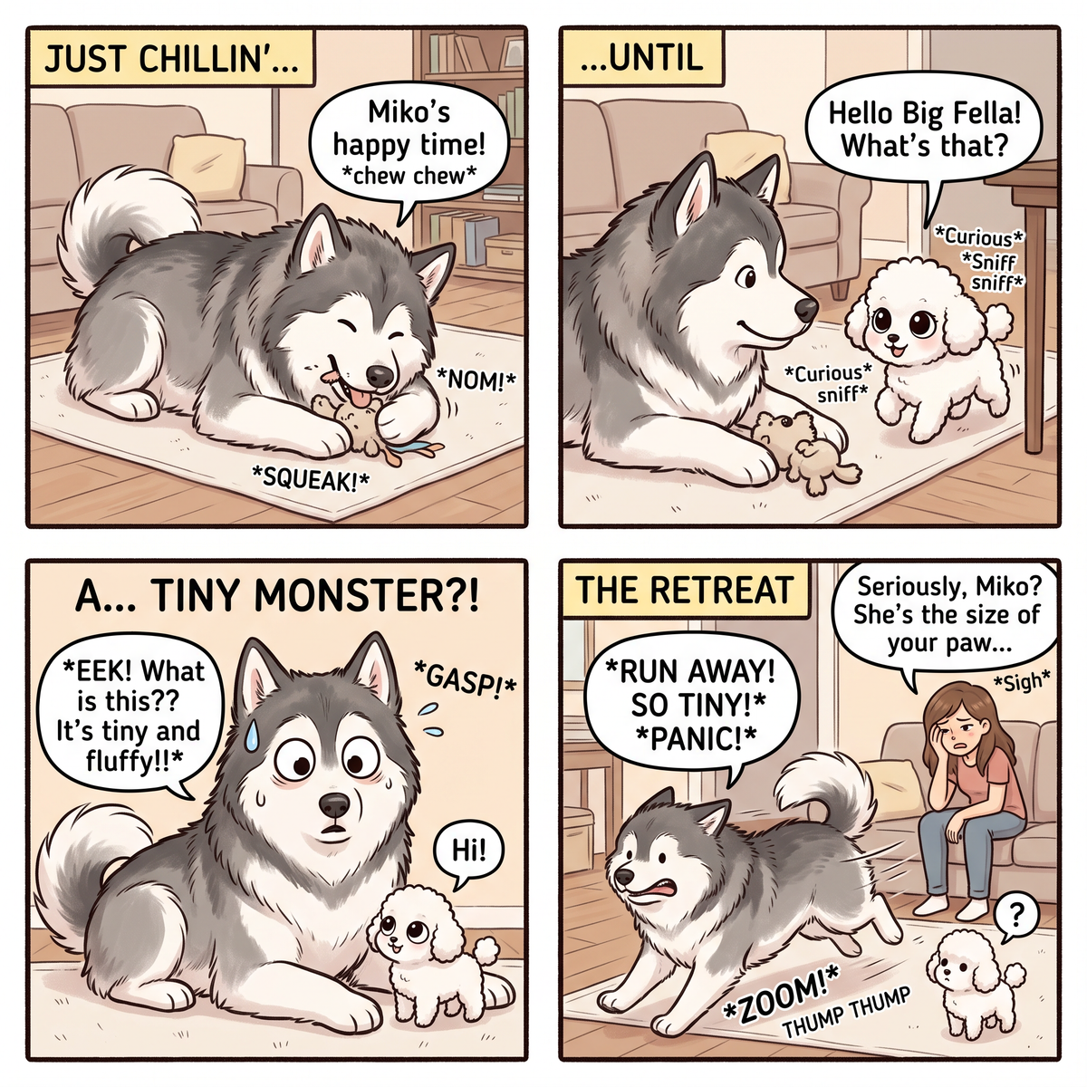 My Giant Alaskan Malamute is a Scaredy-Cat: Handling Timidity in Big Dogs