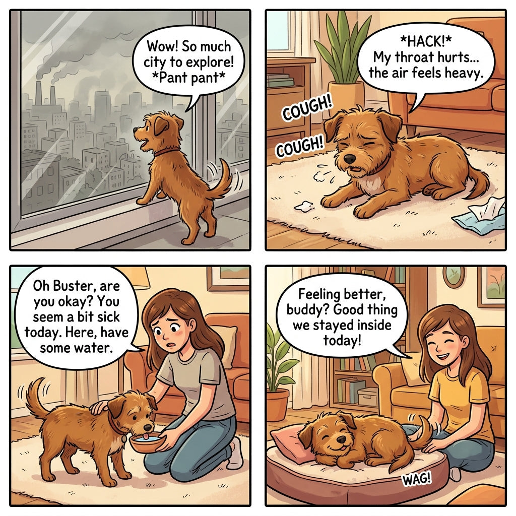 Hazy Weather Warning: Don't Take Your Dog Out! Protect Against Kennel Cough