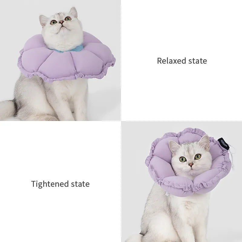 Soft Flower Pet Cone Collar