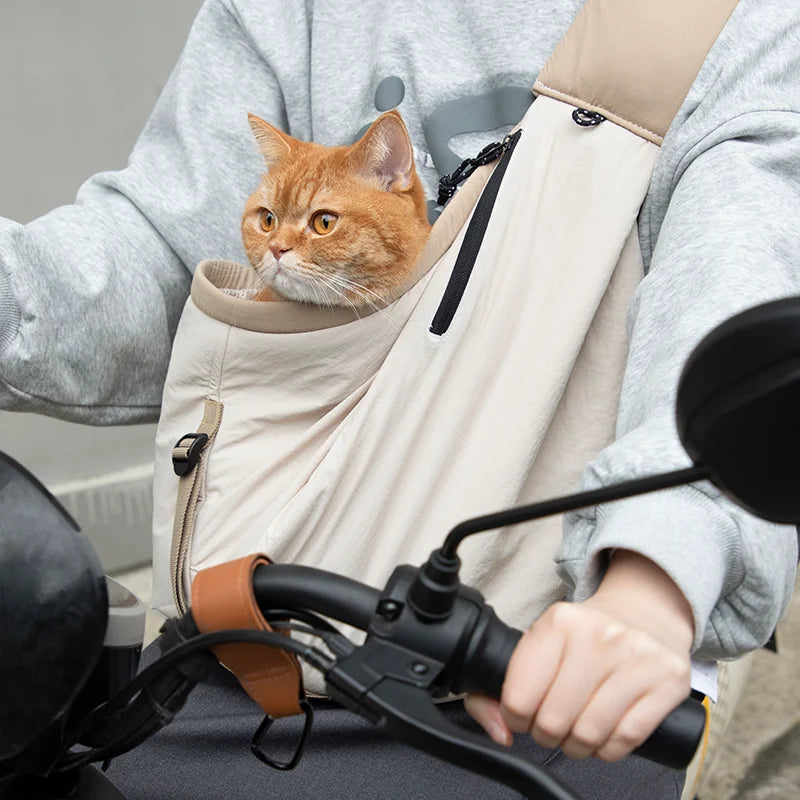 Small Dog Carrier Pet Dog Sling Carrier, Hands Free Side Pet Sling