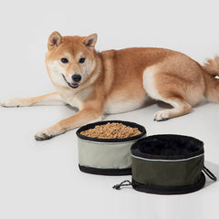 Portable Folding Waterproof Pet Bowl - Dual Use for Food and Water