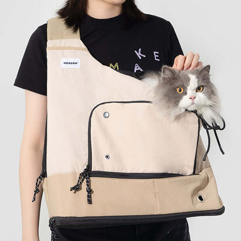 ETIAL Lightweight Pet Tote Carrier - Breathable Sling Bag For Small Dogs & Cats Up To 15 Lbs