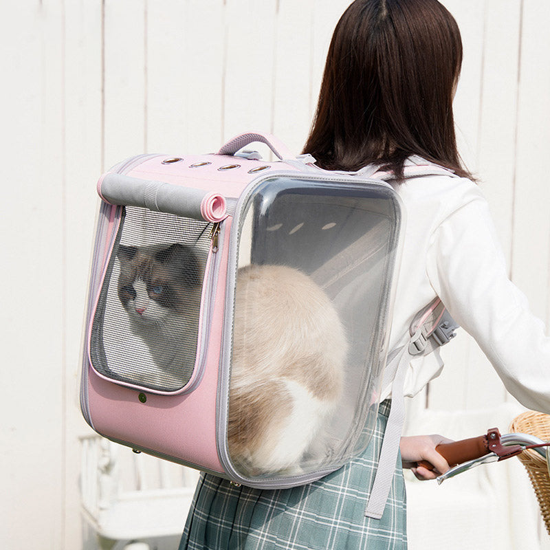 Portable Large Capacity Space Capsule Pet Carrier Backpack - for Cats and Dogs