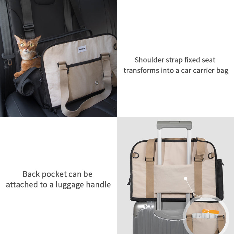 Portable breathable pet bag