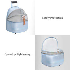 Breathable Pet Carrier Backpack with Transparent Space Capsule and Big Capacity