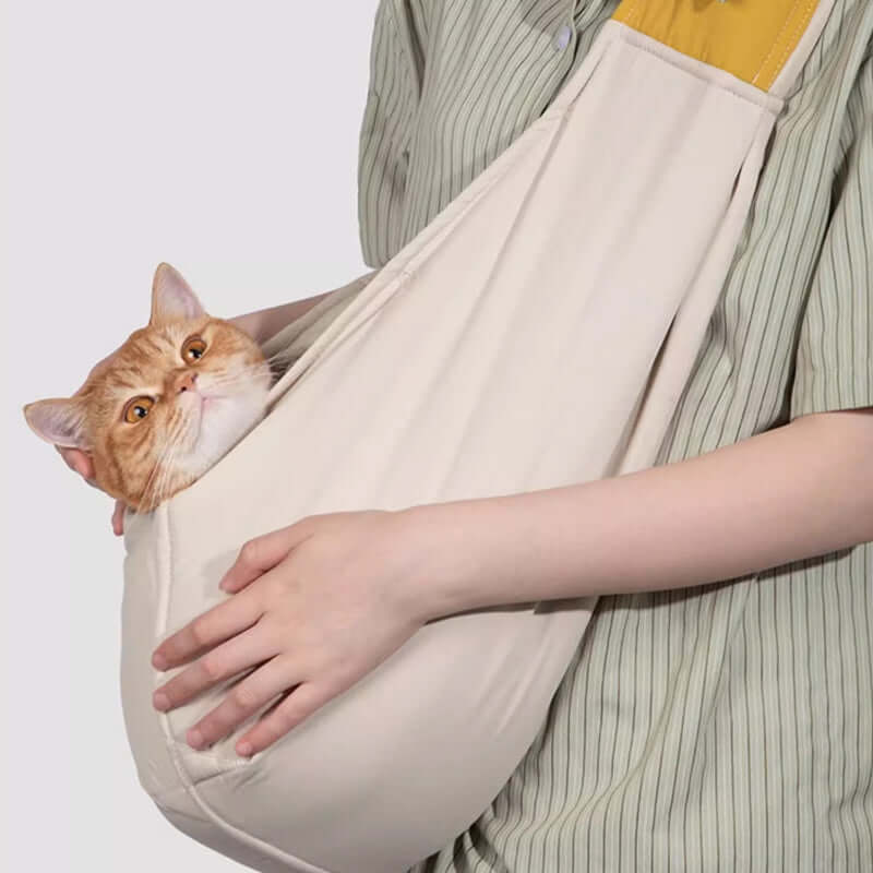 Borsa a tracolla per animali domestici - Design accogliente e traspirante per piccoli animali come gatti e cani