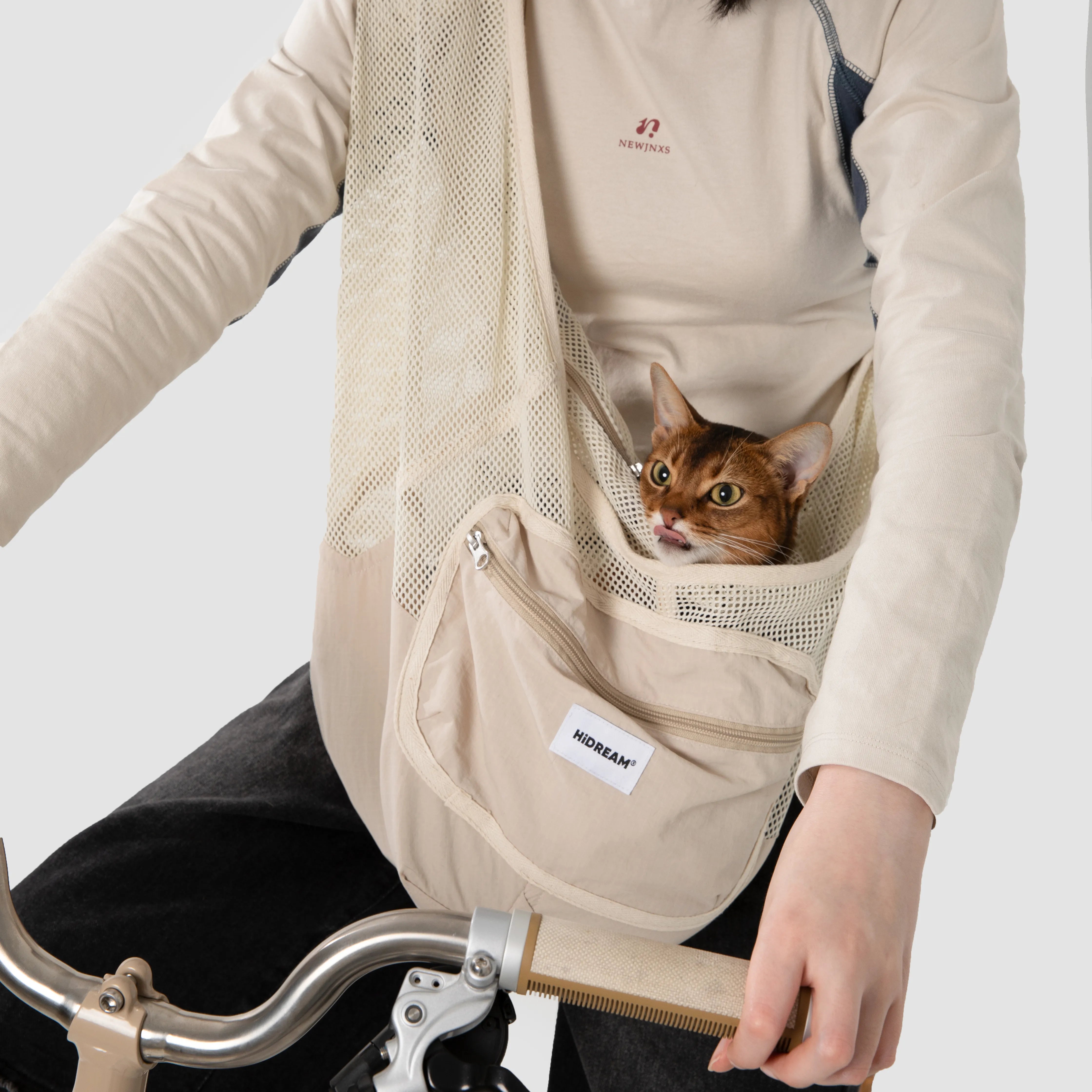 Breathable Mesh Pet Sling Carrier Bag