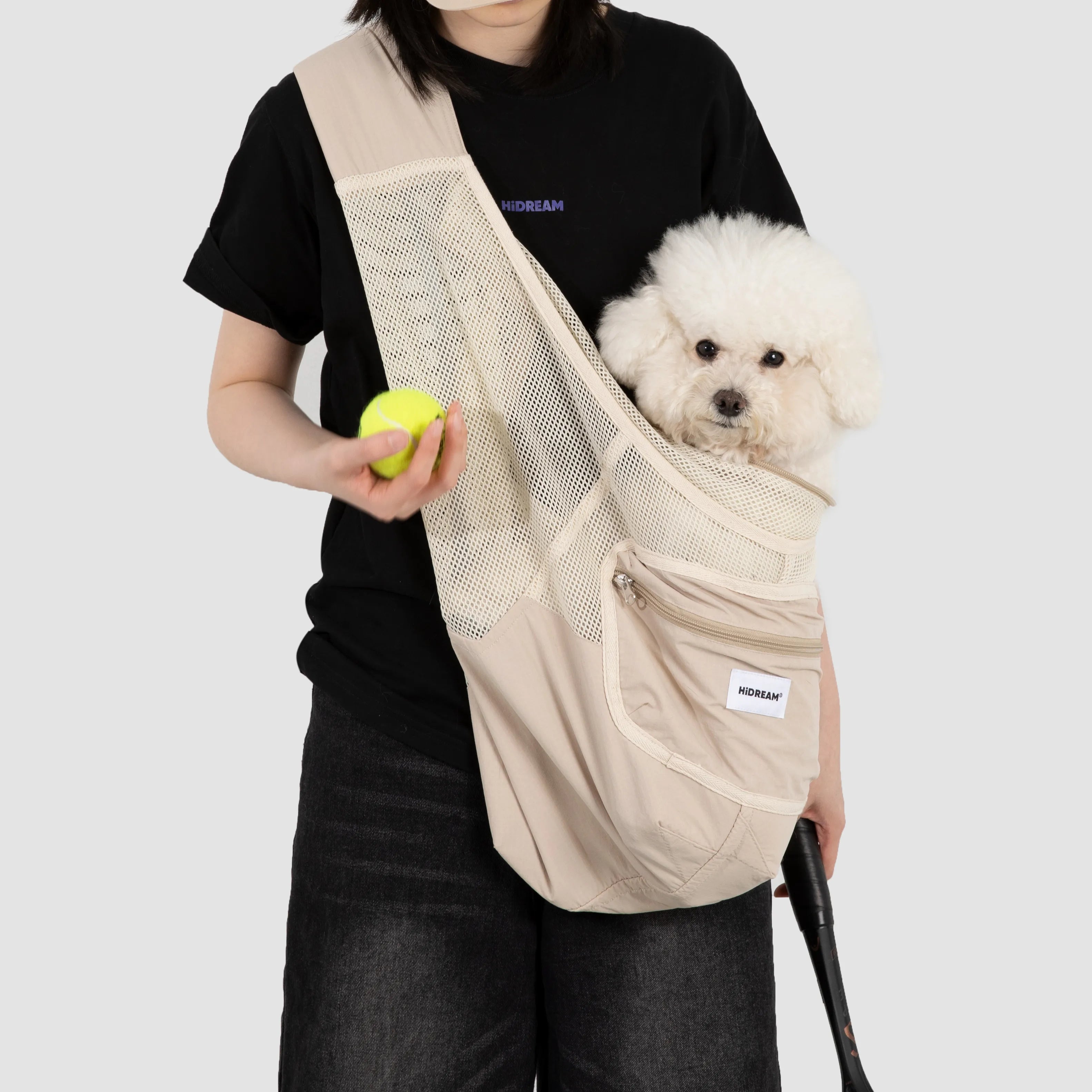 Breathable Mesh Pet Sling Carrier Bag